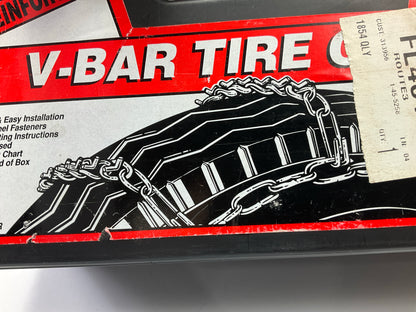 Quality Chain 1854 V-Bar Tire Snow Chains PAIR 225/55-16, 205/65-15, 225/70-14