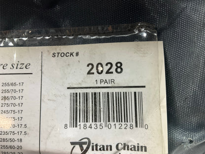Quality Chain 2028 Tire Snow Chains 265/75-16, 265/60-18, 275/65-18, 255/70-18