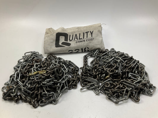 Quality Chain 2216 Tire Snow Chain PAIR For 225/65-17 (225/65R17) Tires
