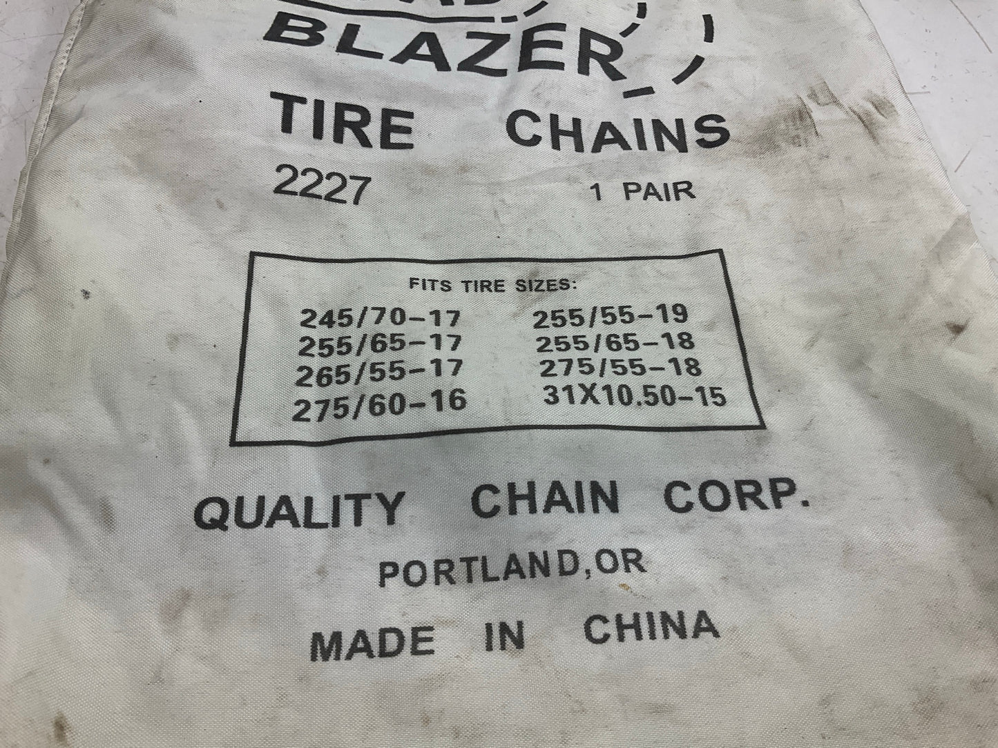 Quality Chain 2227 Tire Snow Chains PAIR 245/70R17, 245/65R17, 235/60R17