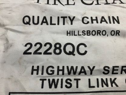 Quality Chain 2228QC Tire Snow Chains PAIR 275/65-18, 265/70-18, 265/65-18