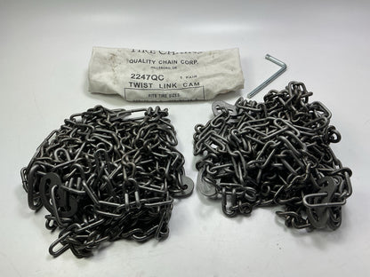 Quality Chain 2247QC Tire Snow Chains PAIR 285/75-22.5, 275/75-22.5, 305/70-22.5