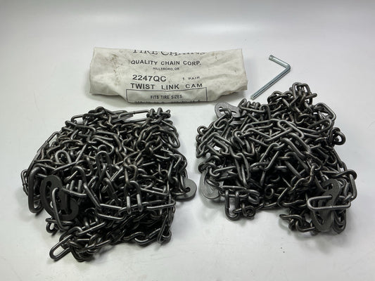 Quality Chain 2247QC Tire Snow Chains PAIR 275/80-24.5, 275/85-22.5, 295/75-22.5