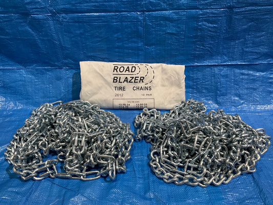 Quality Chain 2612 Tire Snow Chains, PAIR 13-25, 13.6-28, 14.9-24 Tractor Tires