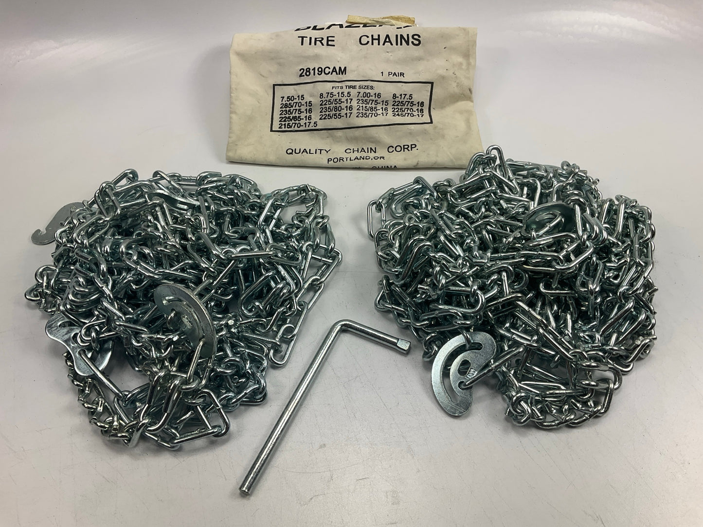 Quality 2819CAM CAM Tire Snow Chains 225/55-17, 235/75-15, 225/75-16, 235/75-16
