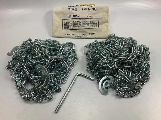 Quality 2819CAM CAM Tire Snow Chains 7.50-15, 8.75-15.5, 7.00-16, 8-17.5 Tires