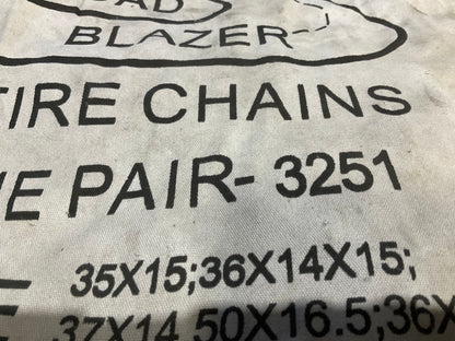 Quality Chain Corp 3251 Tire Snow Chains PAIR 325/80-16, 355/60-20, 36X14.50-15
