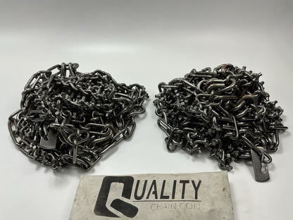 Quality Chain Corp 3933N Tire Snow Chains PAIR - 225/70R19.5