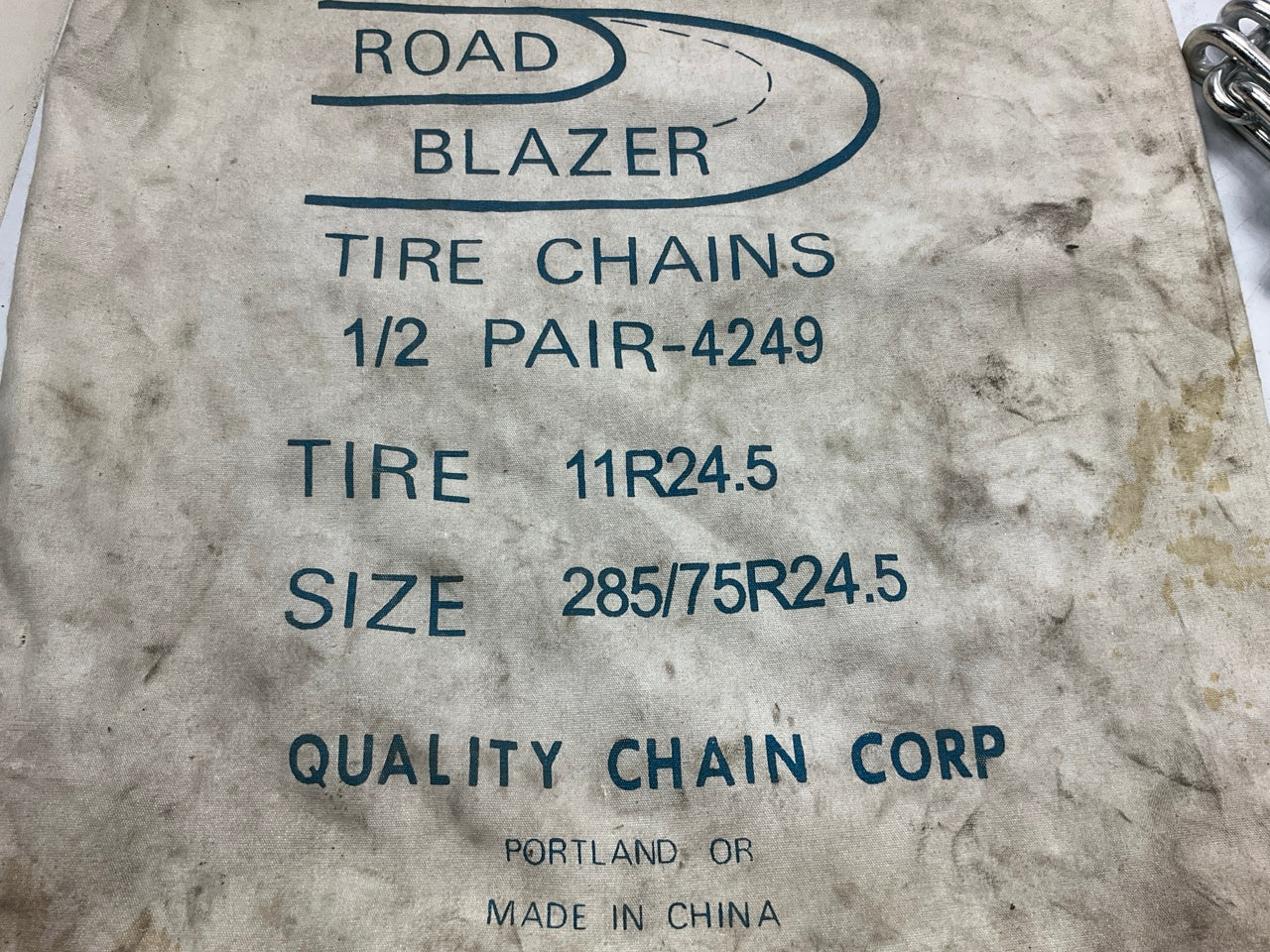 Quality Chain 4249 Tire Snow Chain 1/2 PAIR 11-24.5, 285/75-24.5, 285/80-24.5