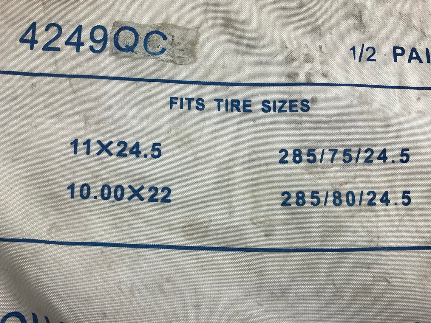 1/2 Pair Quality 4249QC Tire Snow Chain 11-24.5 10.00-22 285/75-24.5 285/80-24.5