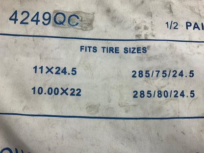 1/2 Pair Quality 4249QC Tire Snow Chain 11-24.5 10.00-22 285/75-24.5 285/80-24.5