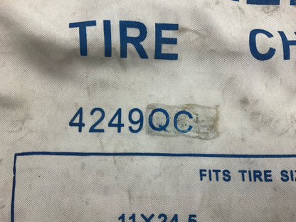 1/2 Pair Quality 4249QC Tire Snow Chain 11-24.5 10.00-22 285/75-24.5 285/80-24.5