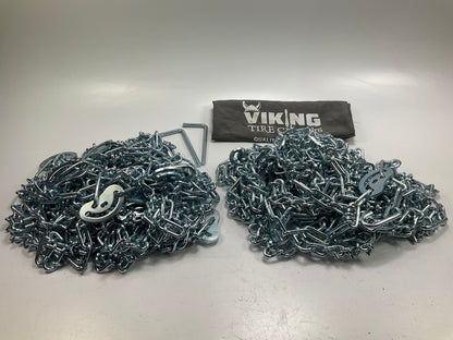 PAIR Quality 4845CAM V Bar Dual 10.00-20 Truck Tire Chain 11-22.5,  275/80-22.5
