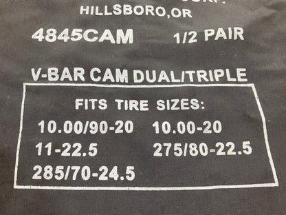 Quality 4845CAM V Bar Dual 10.00-20 Truck Tire Chain 11-22.5,  275/80-22.5