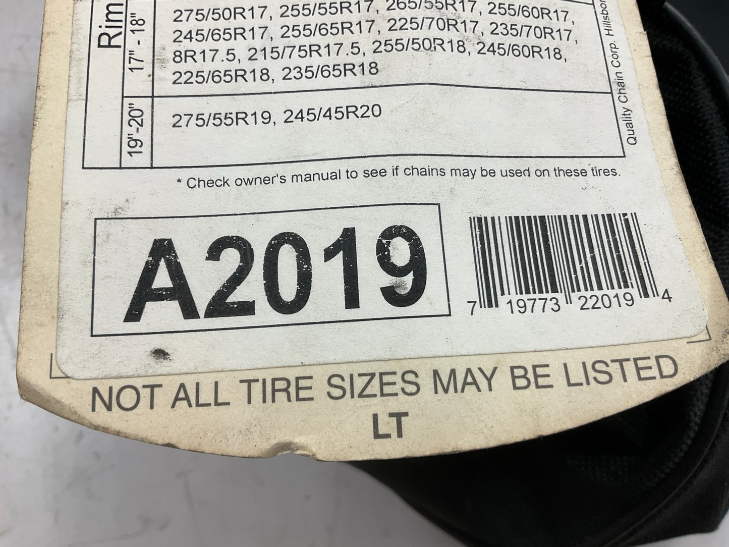 Quality A2019 Tire Snow Chains Pair - 235/65R17,  235/65R18, 235/70R16 245/65R17