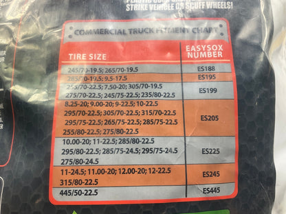 Quality Chain ES445 Easy Sox Fabric Traction Device Snow Chain Sock 445/50-22.5