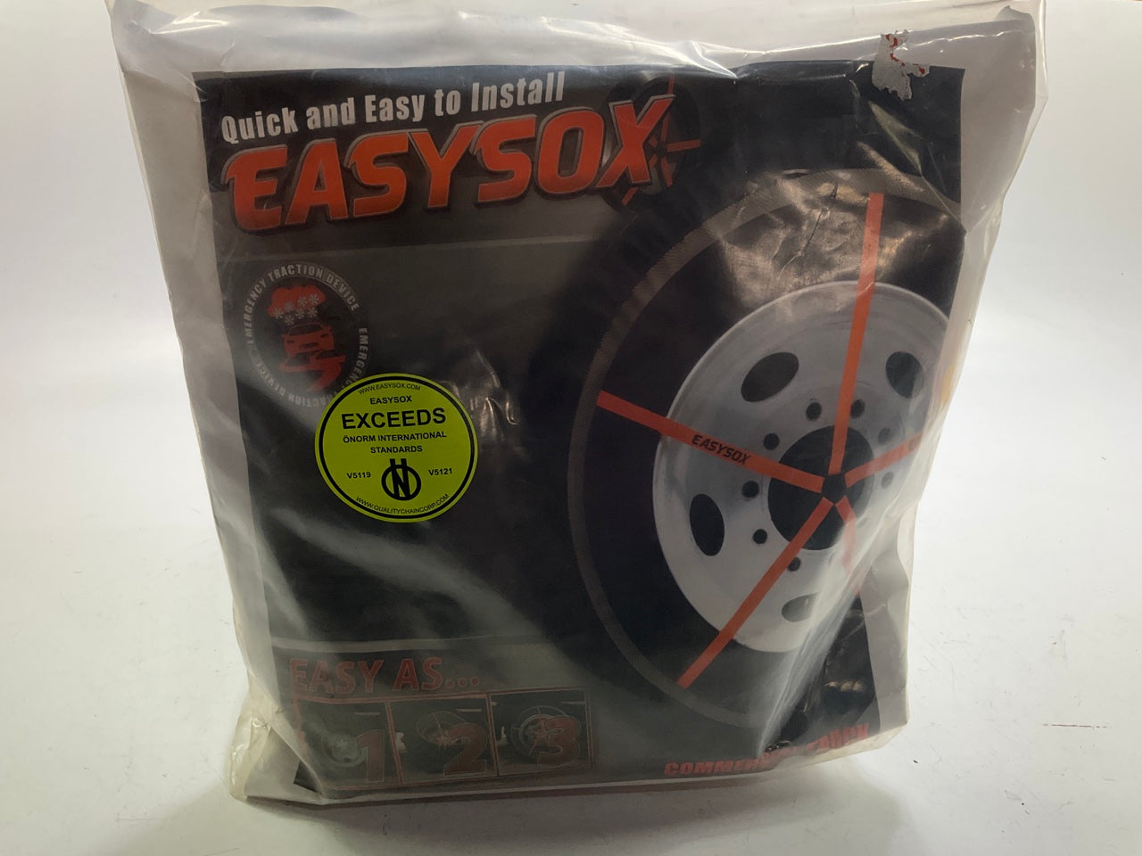 Quality Chain ES445 Easy Sox Fabric Traction Device Snow Chain Sock 445/50-22.5