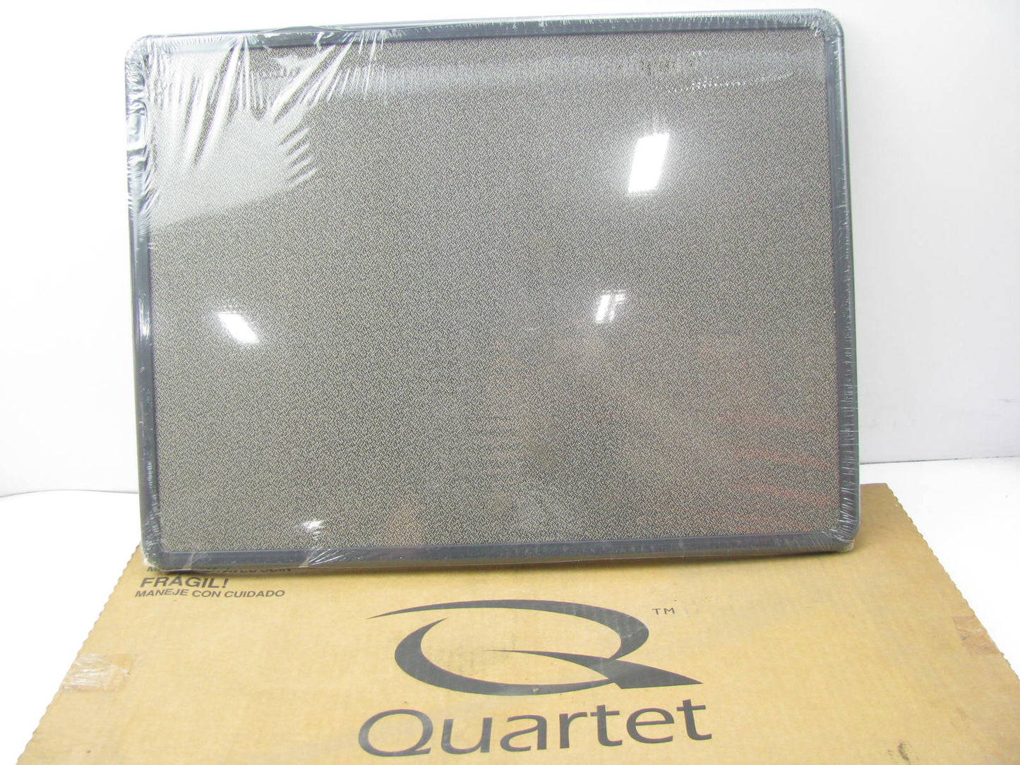 Quartet 7912T Fabric Bulletin Board With Euro Frame - 18'' X 24'' Taupe