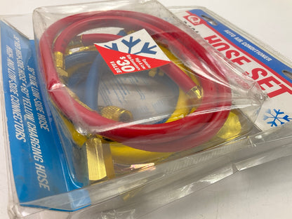 Quest 418 A/C Manifold Gauge Hose For 134, Blue Red & Yellow