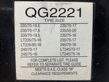 Quick-grip QG2221 Tire Snow Chains PAIR 235/85-16, 245/70-17, 245/75-16