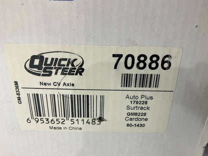 Quick Steer 70886 Front CV Axle Shaft