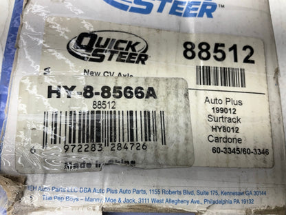 Quick Steer 88512 Front Right CV Axle