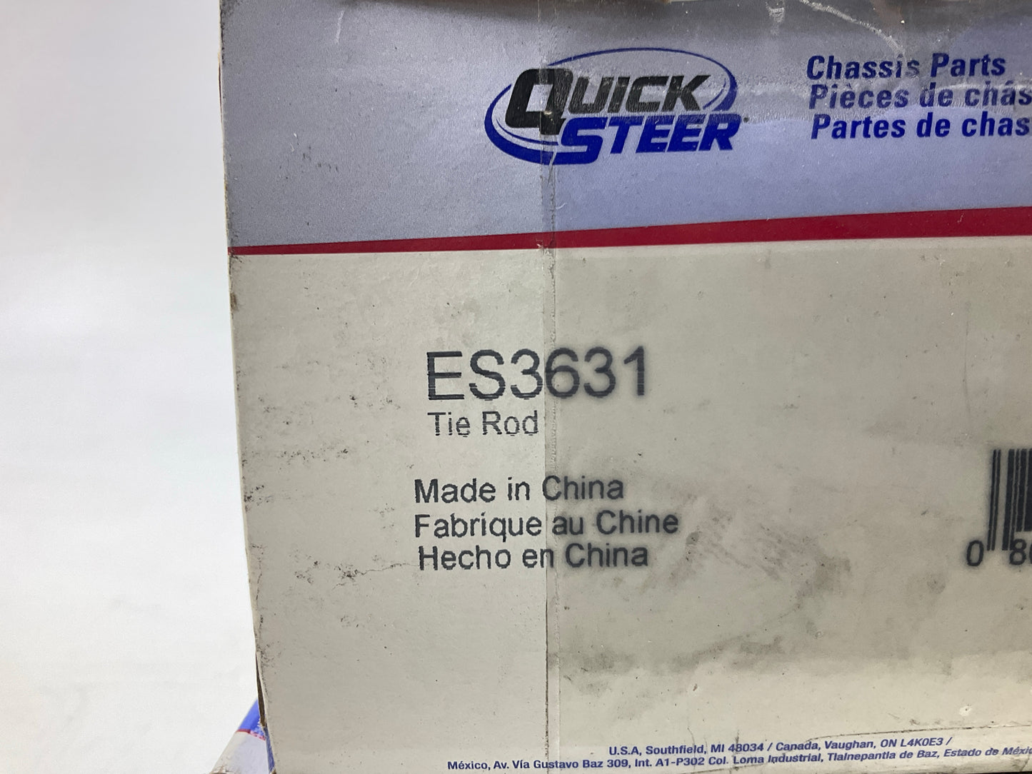 (2) Quick Steer ES3631 Front Outer Steering Tie Rod End