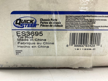 (2) Quick Steer ES3695 Front Outer Steering Tie Rod End