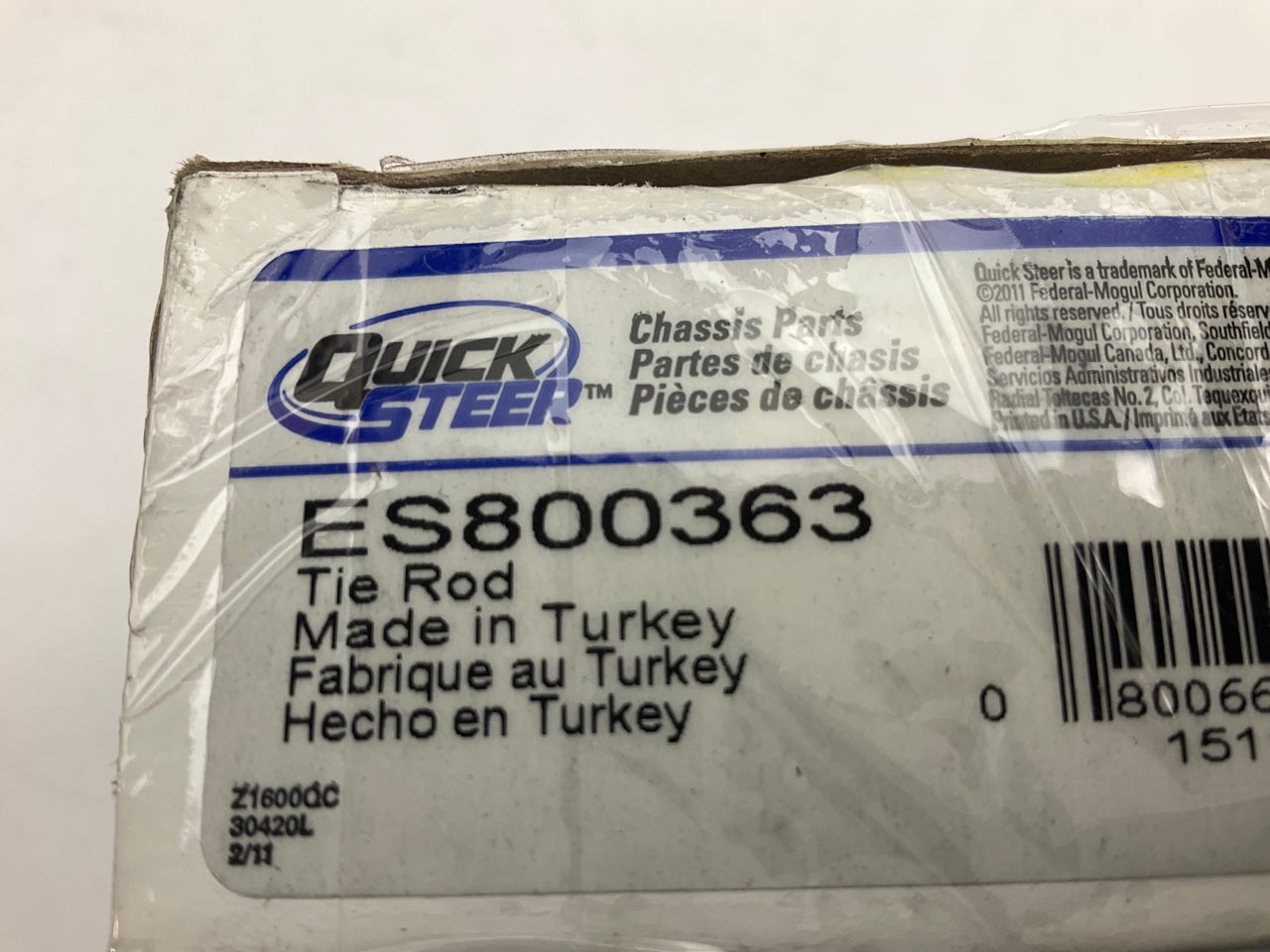 Quick Steer ES800363 Front Outer Steering Tie Rod End