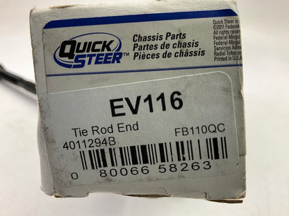 (2) Quick Steer EV116 Steering Tie Rod End - Front Inner