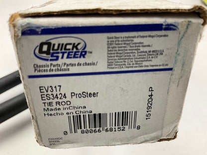 (2) Quick Steer EV317 Steering Tie Rod End - Front Inner