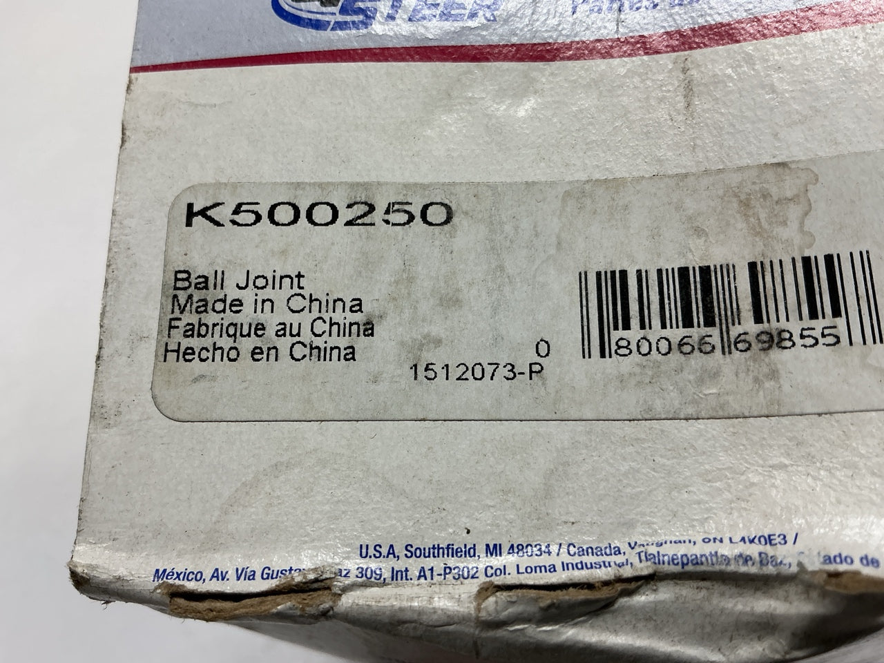 (2) Quick Steer K500250 Front Lower Suspension Ball Joint
