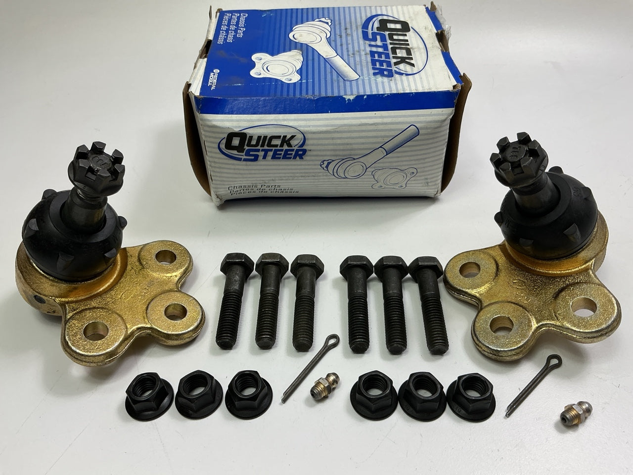 (2) Quick Steer K5333 Front Lower Suspension Ball Joint