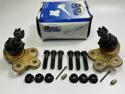 (2) Quick Steer K5333 Front Lower Suspension Ball Joint