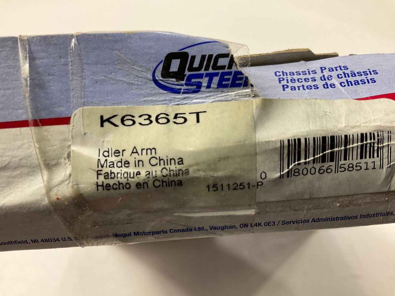 Quick Steer K6365T Steering Idler Arm