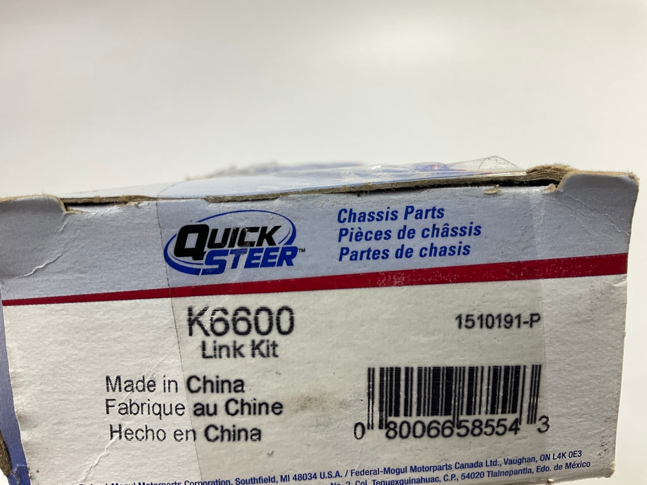 Quick Steer K6600 Front Suspension Stabilizer Sway Bar Link Kit