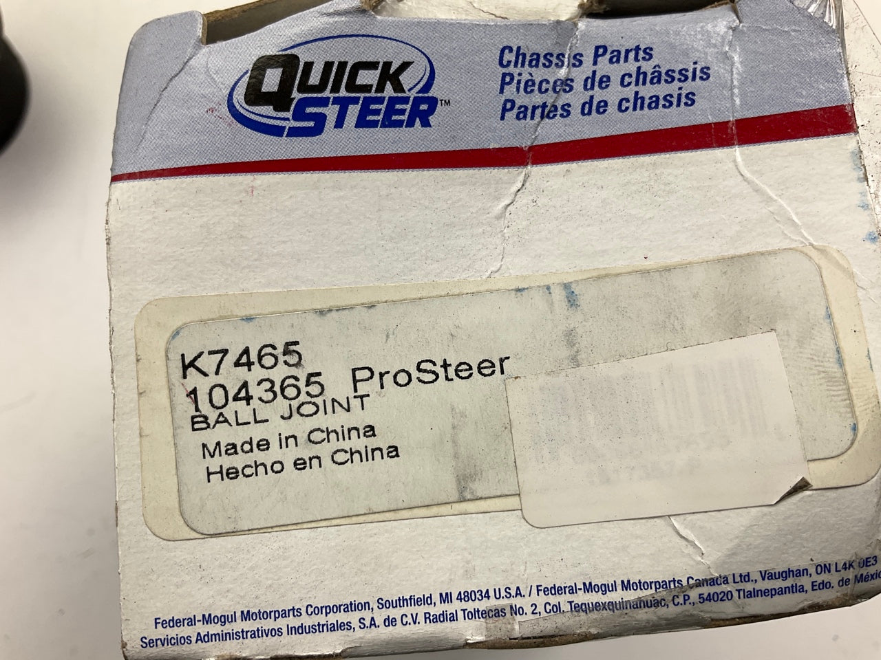 Quick Steer K7465 Suspension Ball Joint - Front Lower
