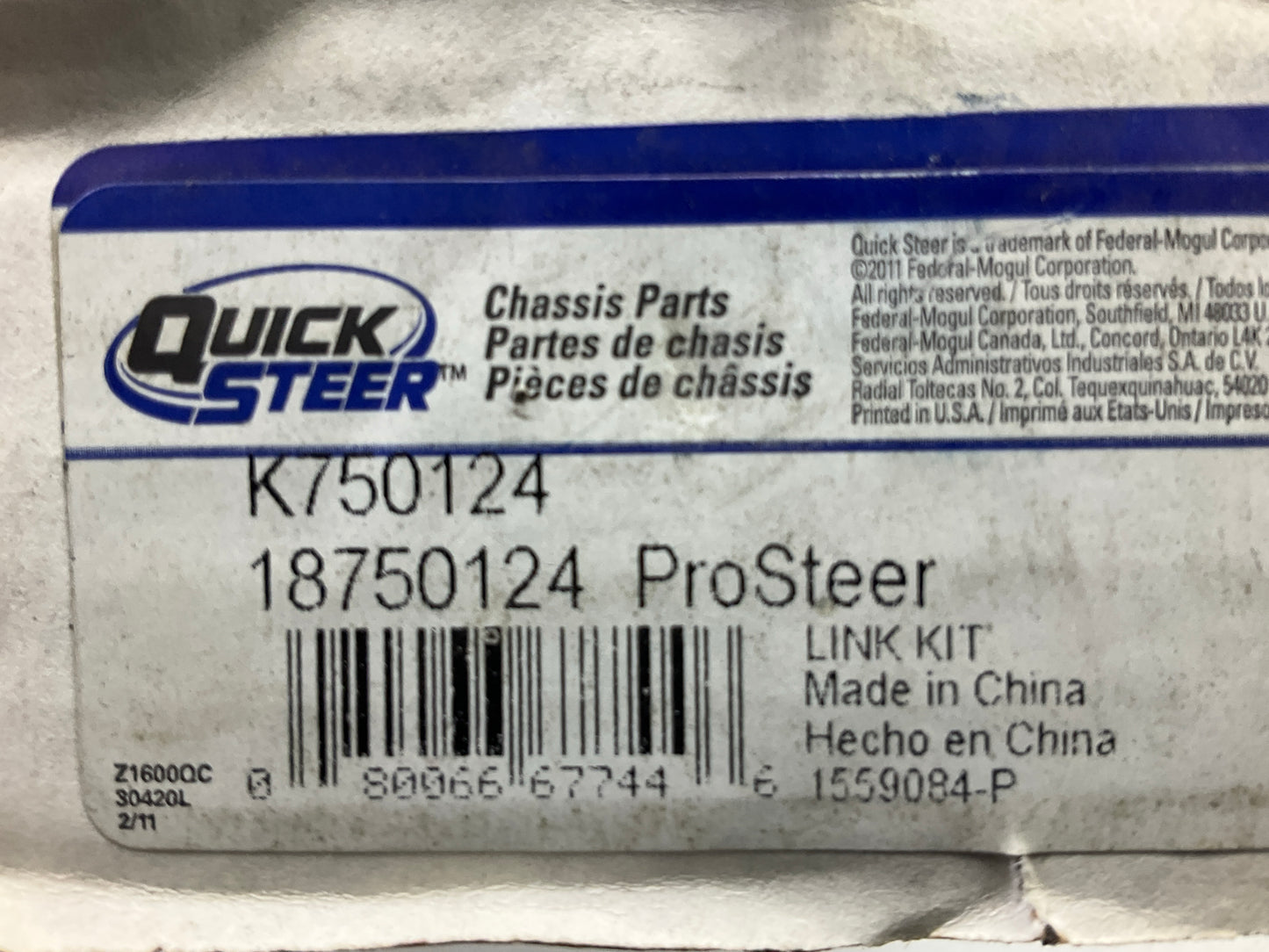 Quick Steer K750124 Front Suspension Sway Bar Link Kit
