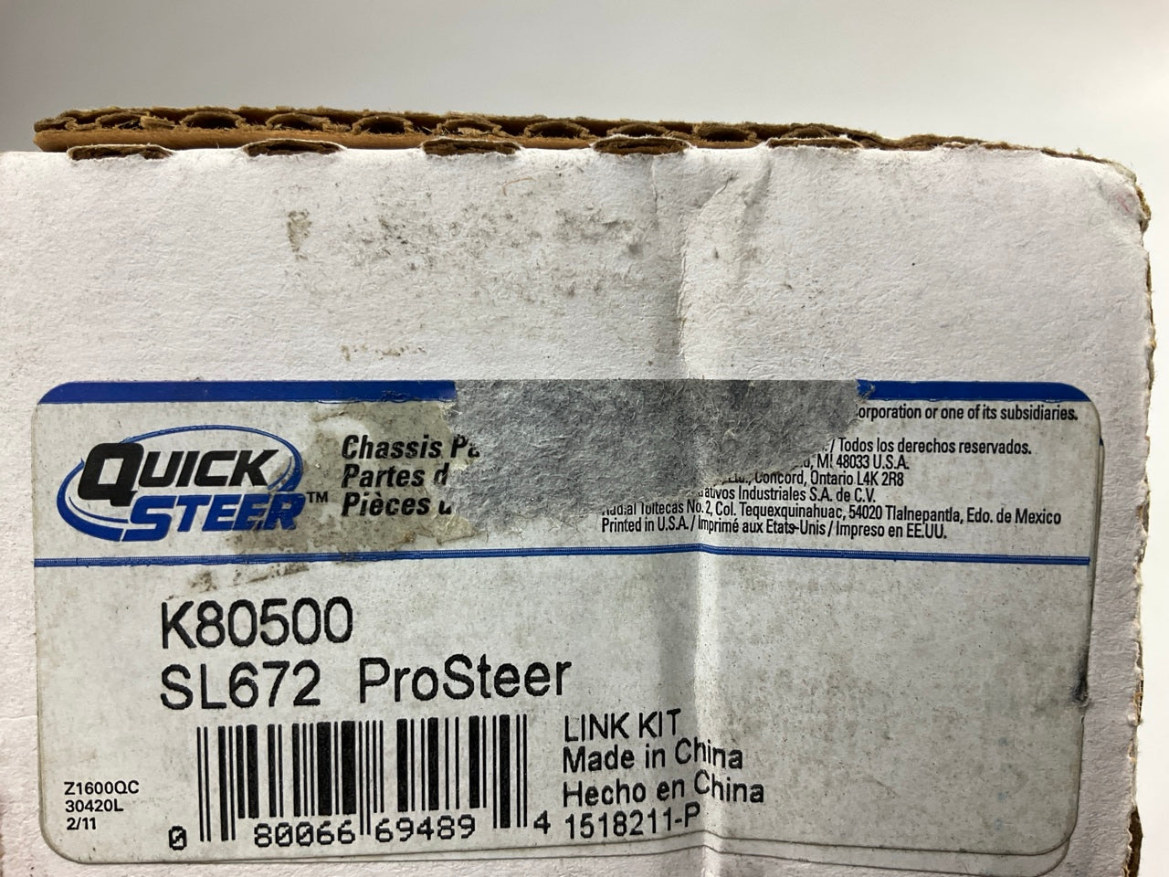 Quick Steer K80500 Front Suspension Stabilizer Sway Bar Link Kit