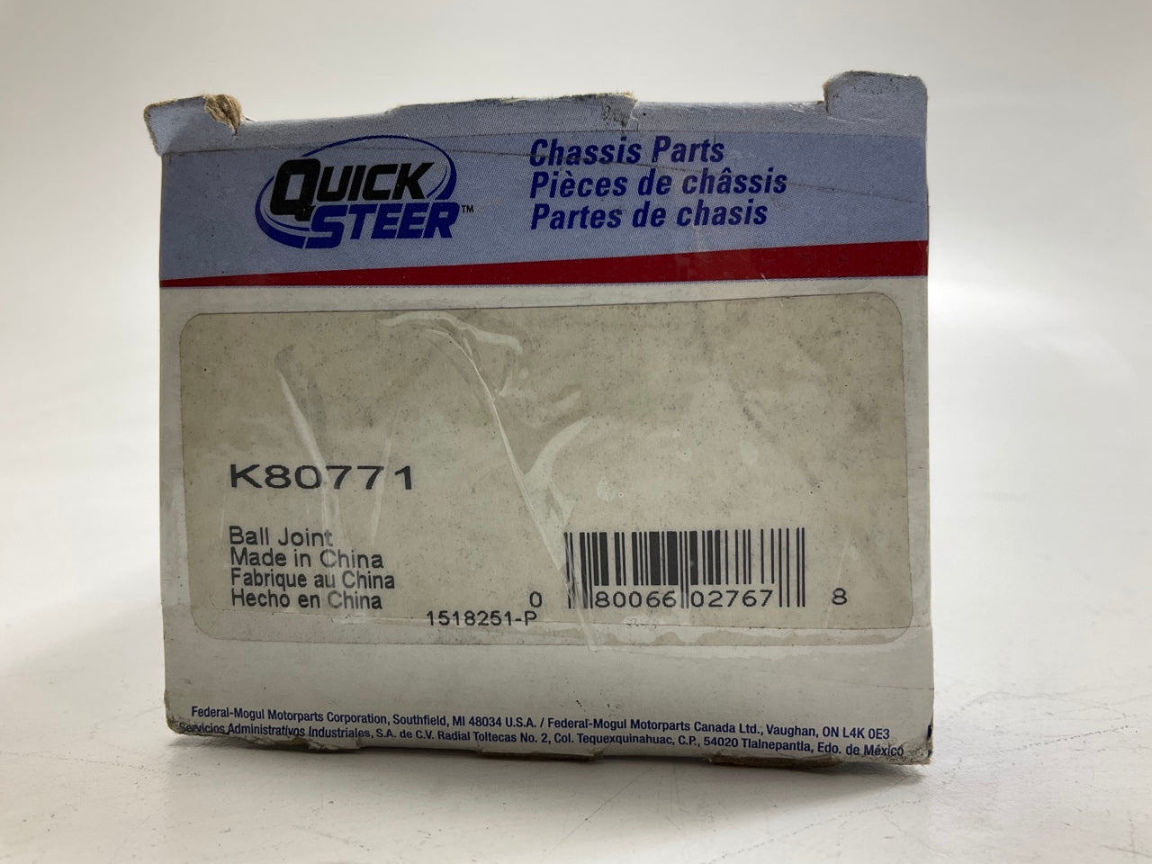Quick Steer K80771 Suspension Ball Joint, Front Lower