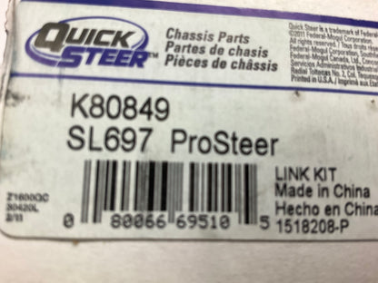 Quick Steer K80849 Suspension Stabilizer Sway Bar Link Kit - Rear