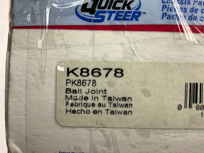 (2) Quick Steer K8678 Front Upper Ball Joints 95-02 Crown Victoria, Town Car