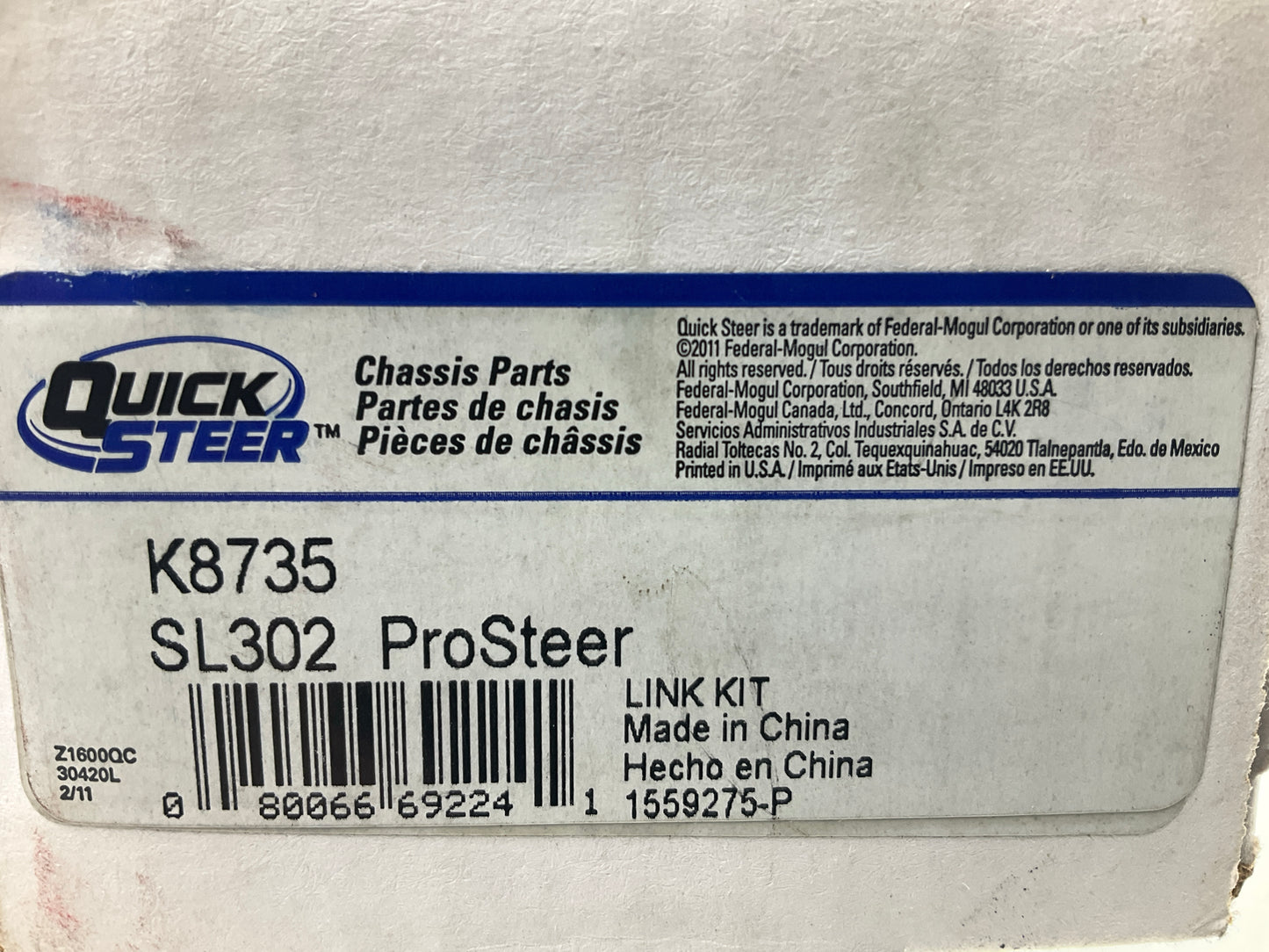Quick Steer K8735 Front Right Suspension Stabilizer Sway Bar Link Kit