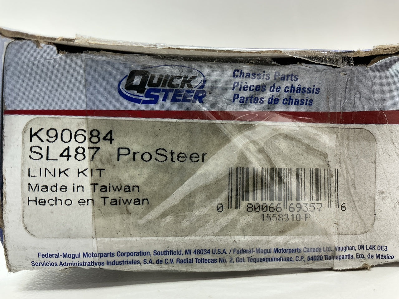 Quick Steer K90684 Rear Suspension Stabilizer Sway Bar Link Kit