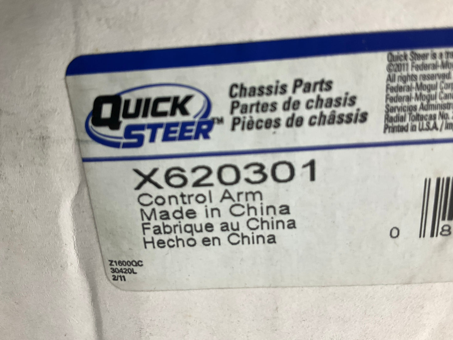 Quick Steer X620301 Front Right Lower Control Arm & Ball Joint