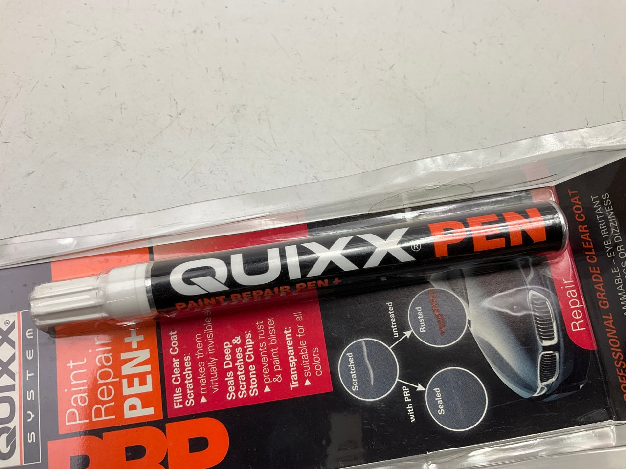 (5) QUIXX 10050 Clear Coat Paint Repair Pen, Fills Damaged Areas W Clear Lacquer