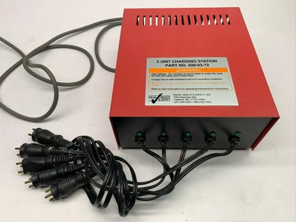 Used RACAL HEALTH&SAFETY 5-Unit Charging Station 520-03-72 Model YL7330.