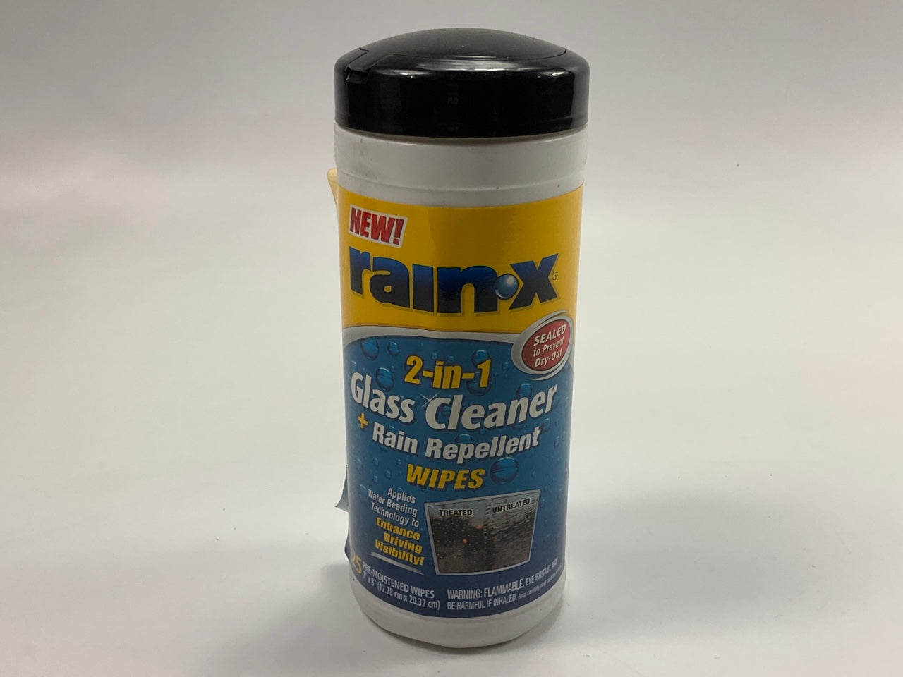 Rain-X 630022  2-in-1 Glass Cleaner And Rain Repellent Wipes - 25 Count