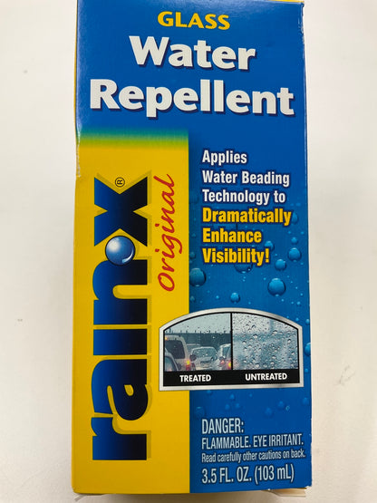 Rain-x 800002245 Glass Treatment Clear Water Repellent, 3.5 Oz Bottle