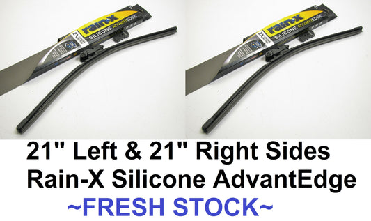 2006-2013 Chevy C6 Corvette (2) 21'' Rain-X Silicone AdvantEdge Wiper Blades